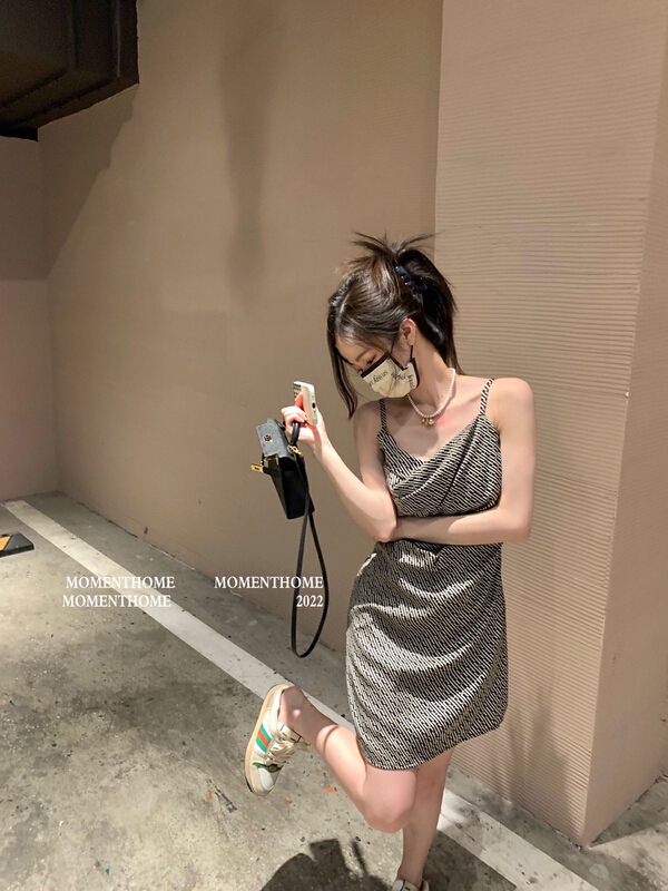 [wgwe] design sense small minority temperament slim fit high sense dress 1903\pcz