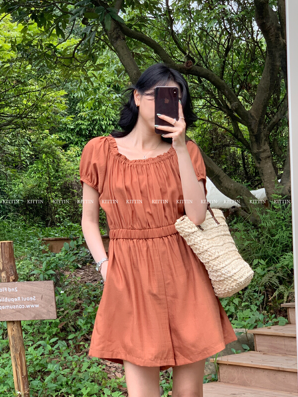 [Kittin] Korean one shoulder Jumpsuit 575