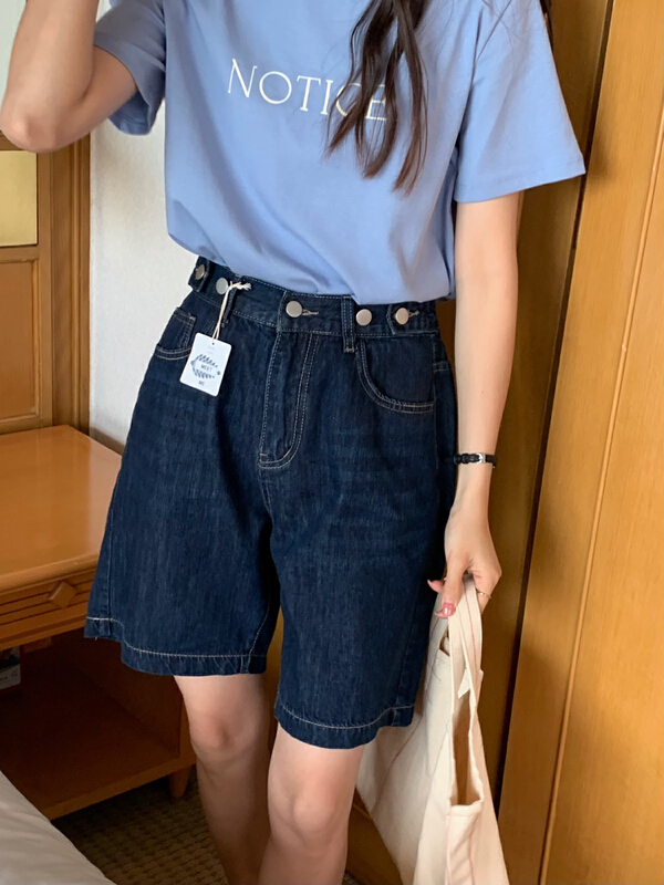 [meet me] retro minority nostalgic thin denim shorts (only shorts) 61282\ll