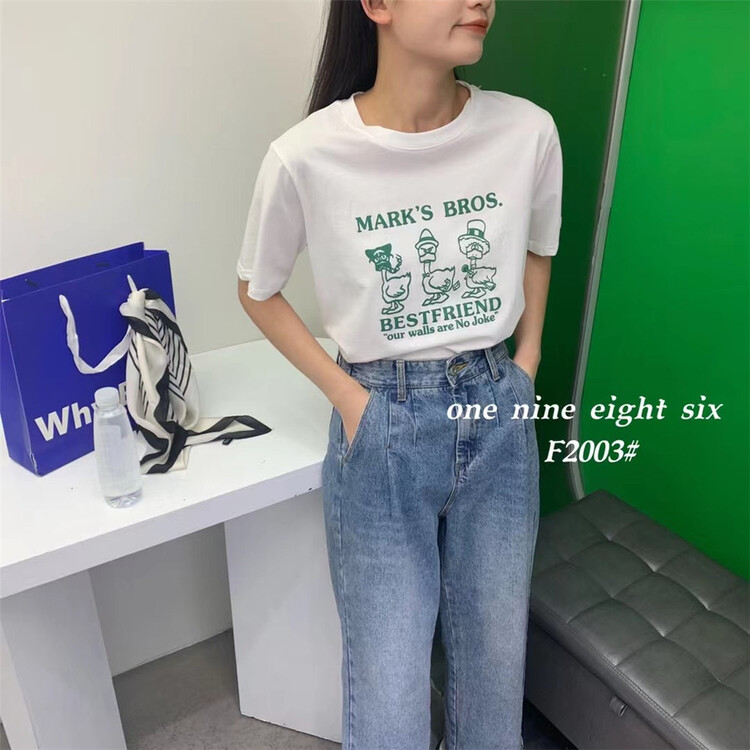 [1986] casual comfortable round neck versatile short sleeve T-shirt ys1-2003\xyy