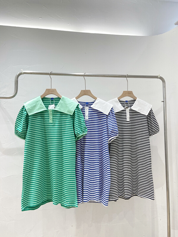 [ycnana] fashion striped baby collar dress 98126\lsw