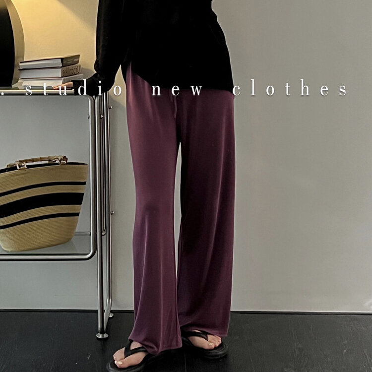 [ing] casual vertical tube drawstring casual pants ing-7840