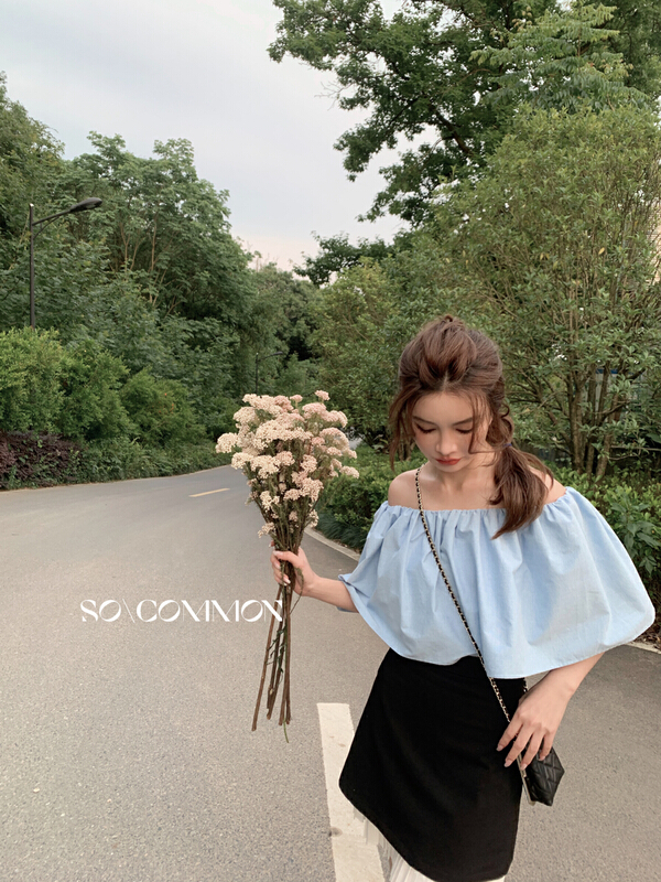 [CZ Zhang] casual simple one line collar shirt 62645\jhy