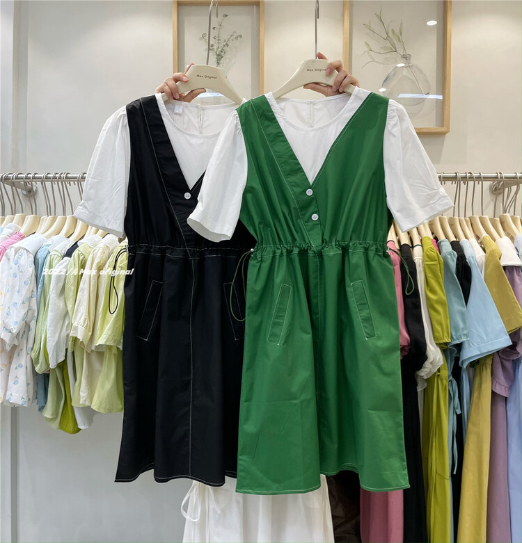 [Max original] commuter design fake two dresses 98326\hbx