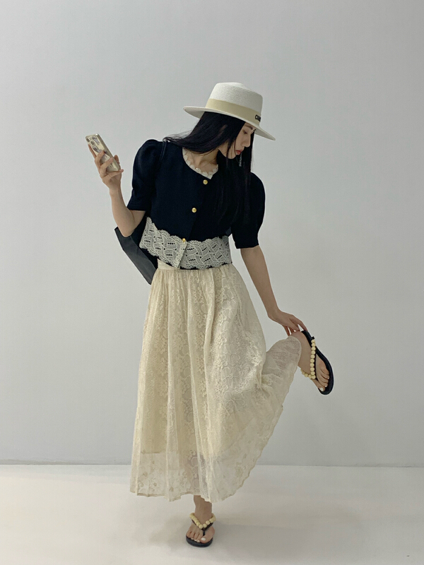 In early summer! [new open] Korean slim high waist skirt hq22652\zxl