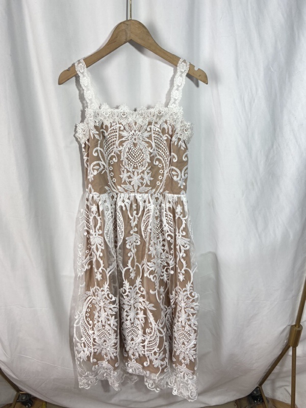 [Yi show shop] lace stitching design Vintage Dress 1469\cl