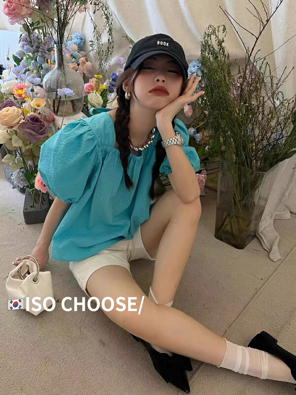 [ISO Korean] Fangling Korean style versatile shirt 3178\hjy