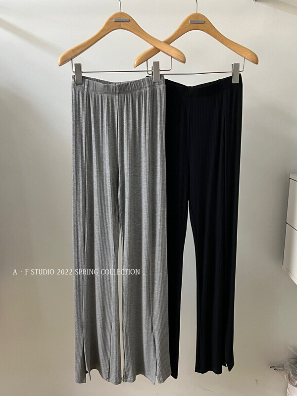 [AF] versatile high waist slim knitted casual pants 90122\xyy