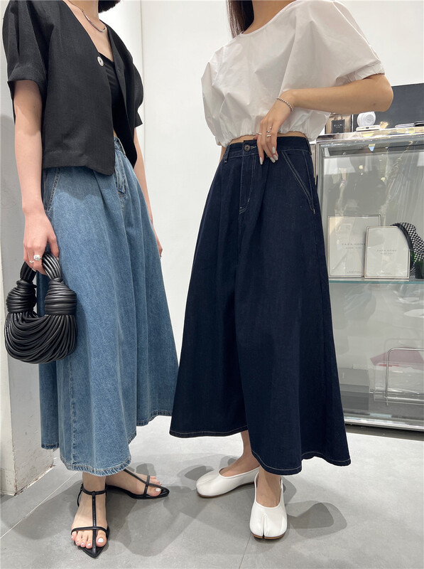 [t-platform] Korean casual slim denim skirt 8576\cqw