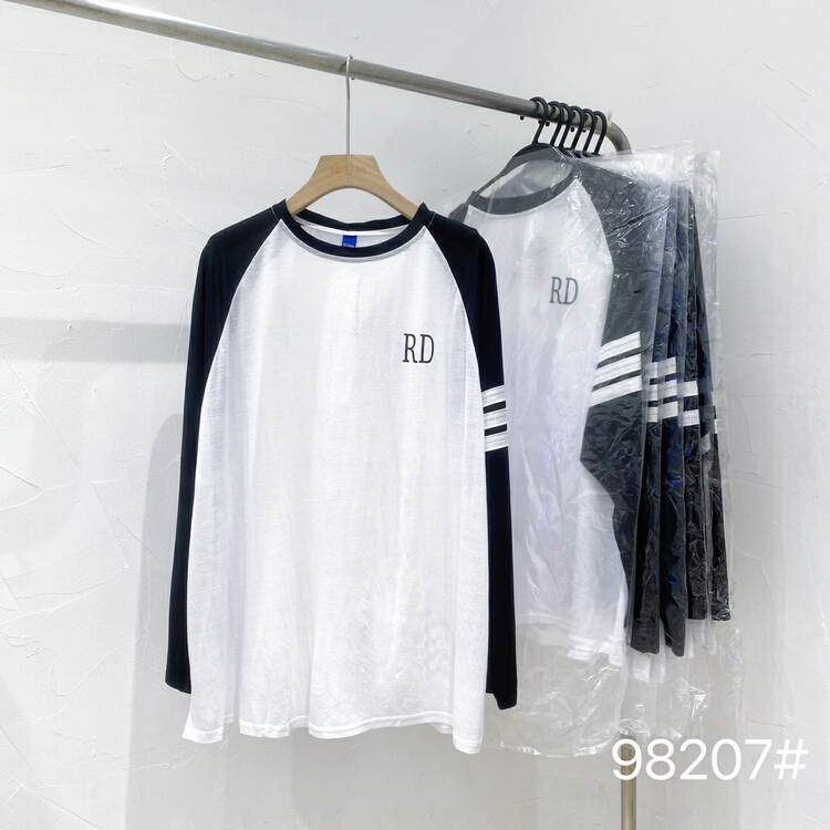 [ycnana] Korean version leisure simple letter Rd long sleeve sunscreen shirt 98207\lsw