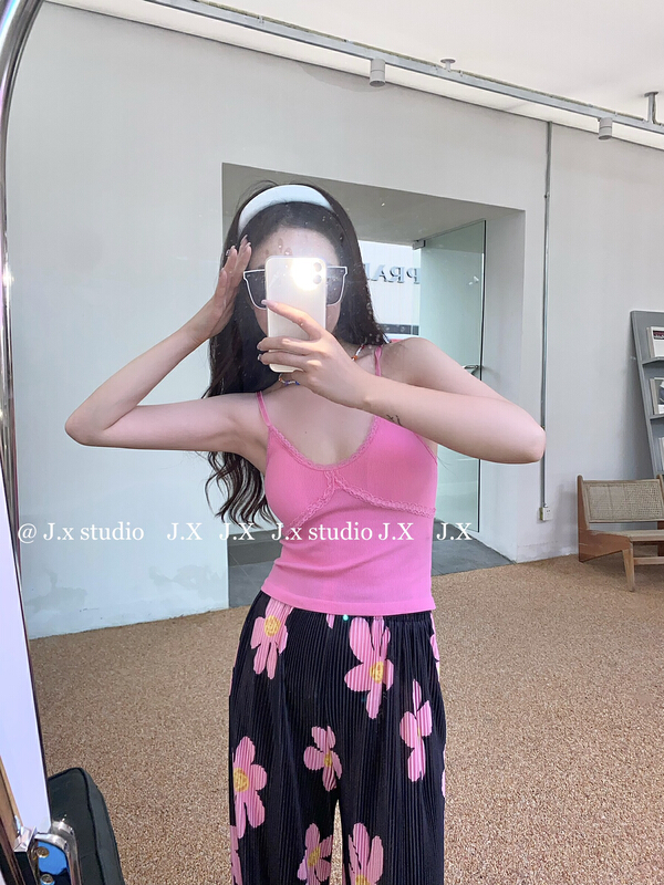 [JX] lace breast cushion vest / sling 0753\wtt