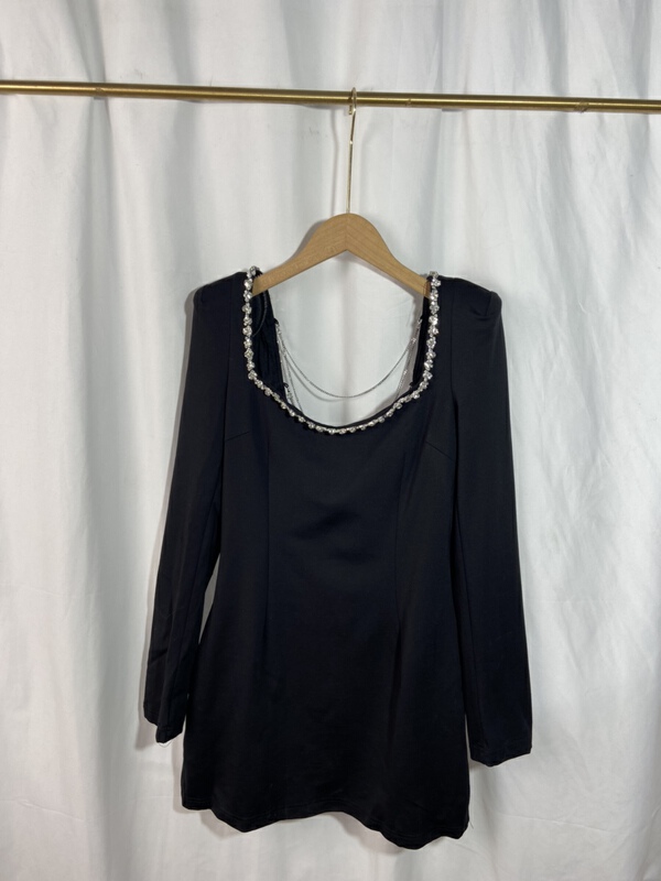 [Yi show shop] heavy industry design Vintage Dress (removable with decoration) 1646\cl