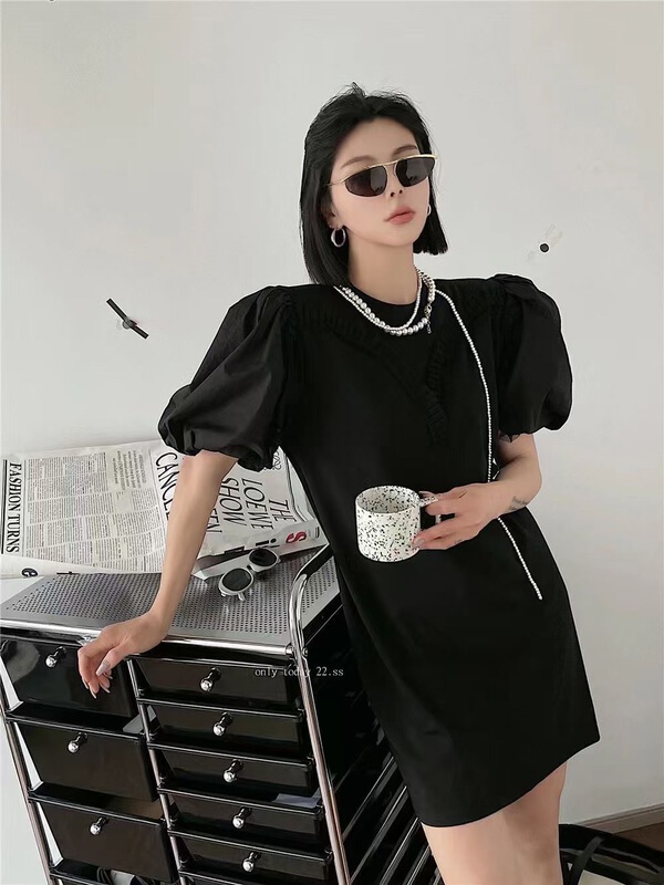 [Sasa] bubble sleeve lady dress 762\ll