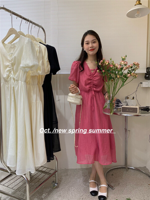 [OCT] Han Shu high waist dress 1616\hjy