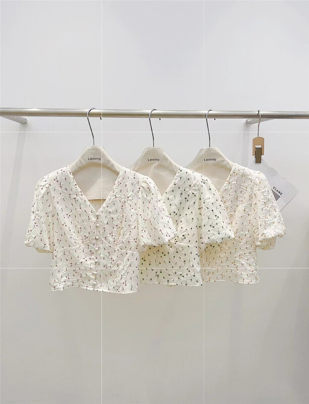 [Lemmy] Korean version small fresh broken flower shirt 8685\hbx