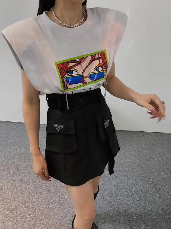 [m2+] fashion high waist thin pocket work dress skirt (with belt) 08149\\wtt