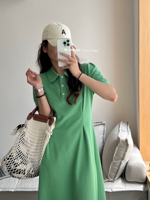 [B plus] slim casual comfortable dress 22-346-2\hbx