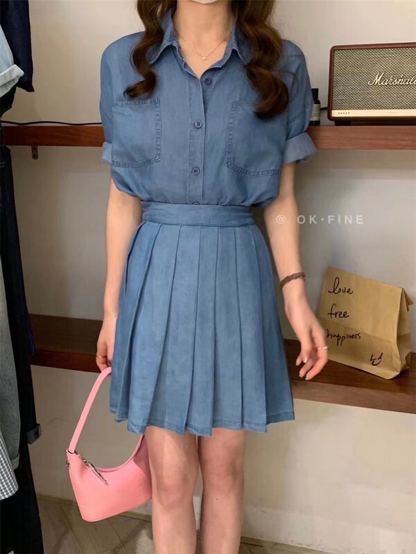 [OK fine] Korean pleated age reducing skirt ys1-8001\zjy