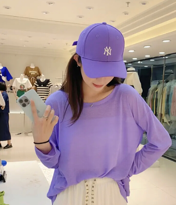 [miss Xixi] candy clear color split long sleeve sunscreen shirt 1527\l