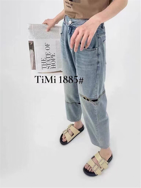 [TIMI] fashion jeans with holes 1885\lsw