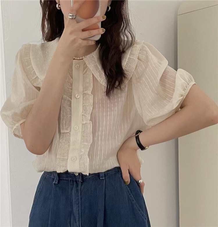 [hi] Han Shu baby collar shirt 5268\hjy