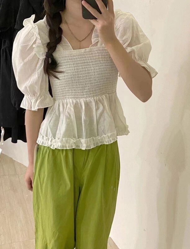 [OIT] simple square neck shirt 9196\hbx