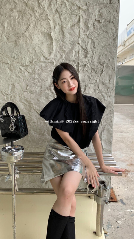 [withmin] Japanese aging bud sleeve simple small shirt 4198\cls