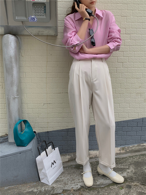 In early summer! [feeding] temperament high waist versatile pants ys1-8883\cls