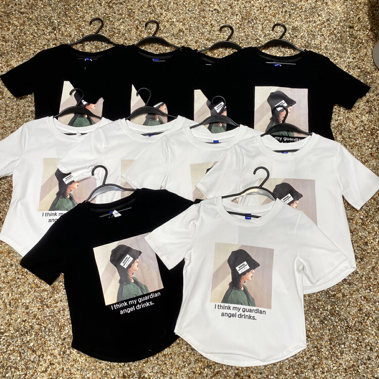 [ycnana] Korean casual printed letter short sleeve T-shirt 98181\lsw