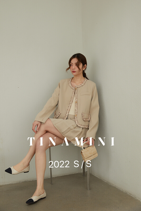 New year in early spring! [tinamini] pleated Korean comfortable skirt k901\hjy