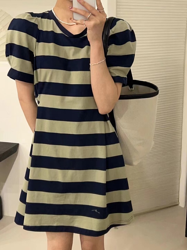 [h2-studio] simple and comfortable stripe design dress a925\hbx