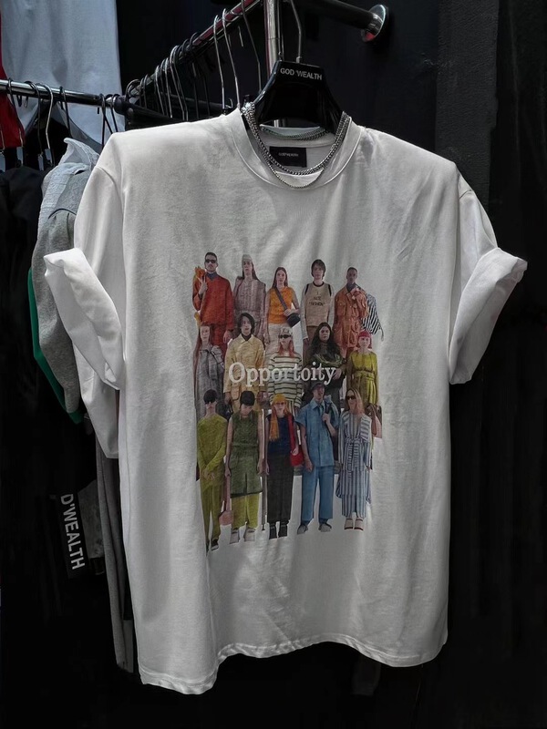[buyer Yan Xuan - God of wealth] personalized character printed Casual Short Sleeve T-shirt 1501\\cl