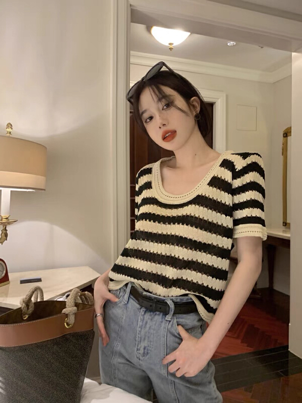 [f · P] sweet Spice Girl stripe Vintage T-shirt 2270\hbx