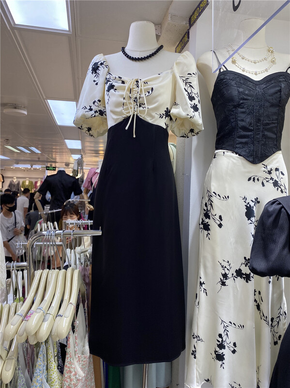 [u.me] elegant print mosaic dress 10018\hjy