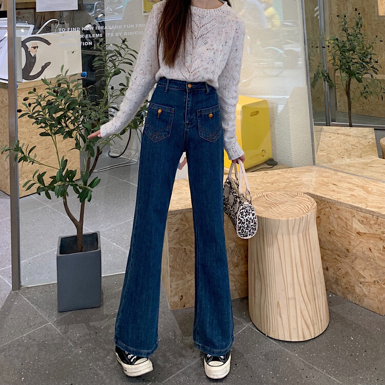 New year in early spring! [ten.] Korean chic style versatile high waist skinny jeans x33\wpl