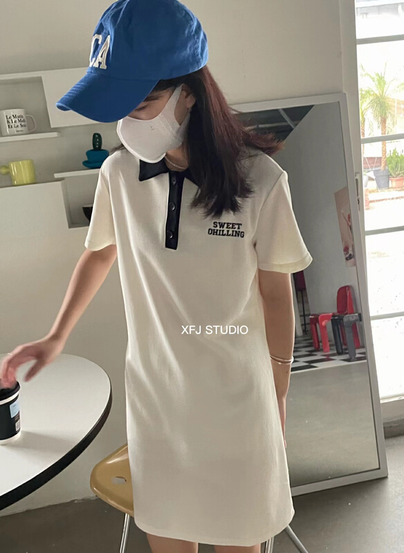 [Xiaofan family] letter fashion versatile dress 6189\lsw