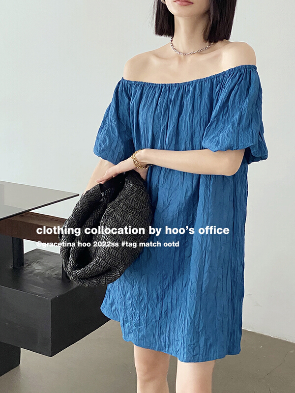 [gracetina Hoo] French off shoulder Ruffle Dress ly852