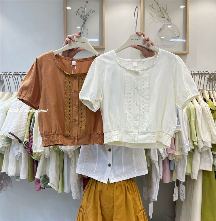[Max original] fashionable, simple, fresh and versatile shirt 98376\hbx
