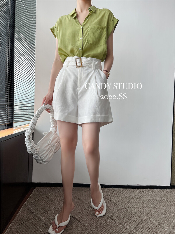 [candy] Korean simple comfortable shirt 5151\zjy