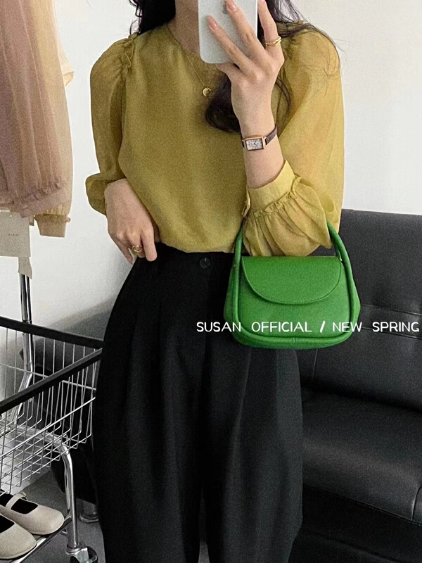 New in early summer! [Susan] Chiffon lady aging shirt ys1-1227\lsw