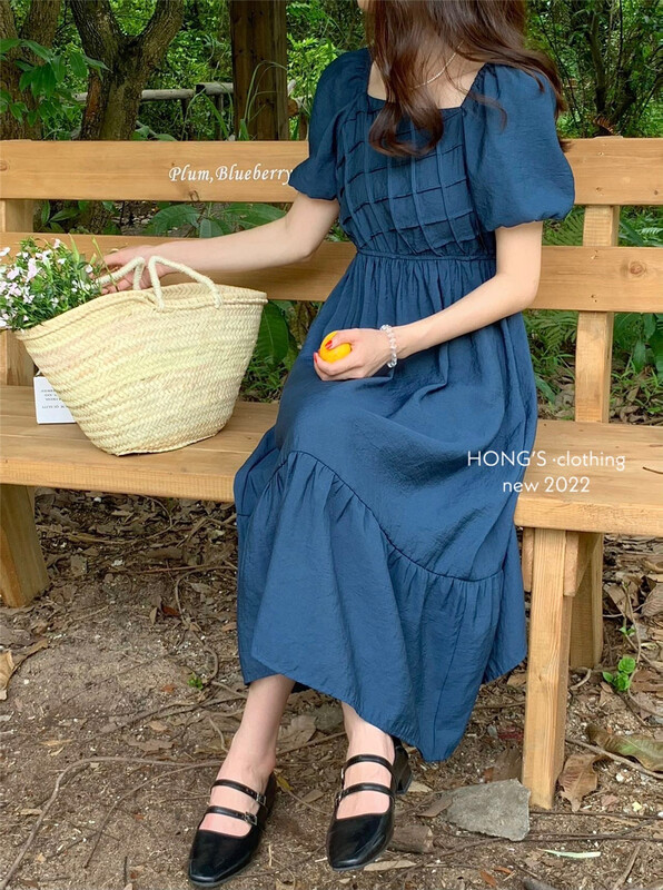 [Hong's] bubble sleeve lady dress 2828\ll