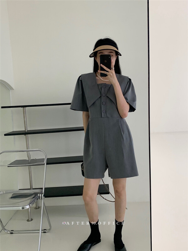 [after.90] Korean style simple temperament Jumpsuit (only selling Jumpsuit) ys1-9952\ll