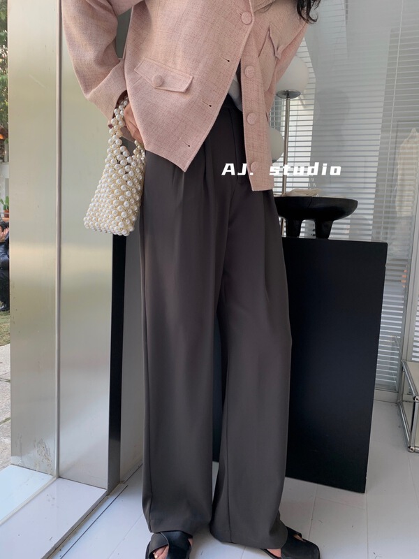 New year in early spring! [aj.studio] simple straight tube loose and slim casual pants 9170\ll