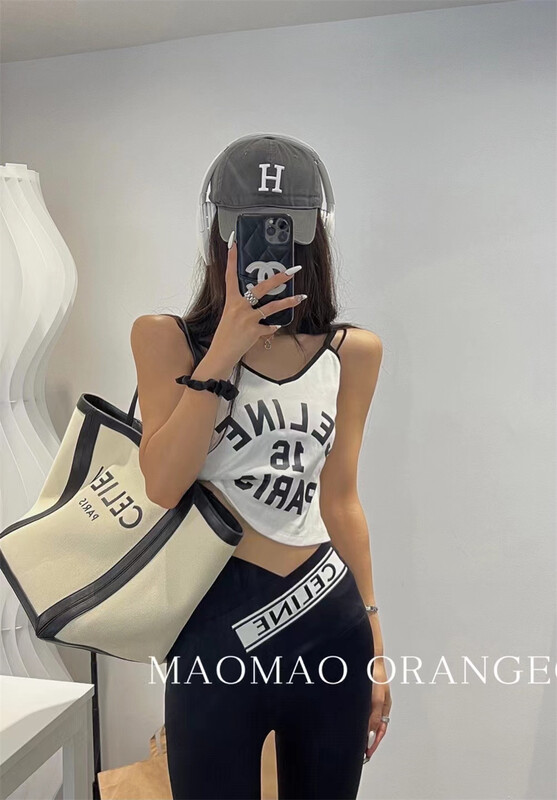 [Maomao] printed Pullover vest / sling 783\wtt