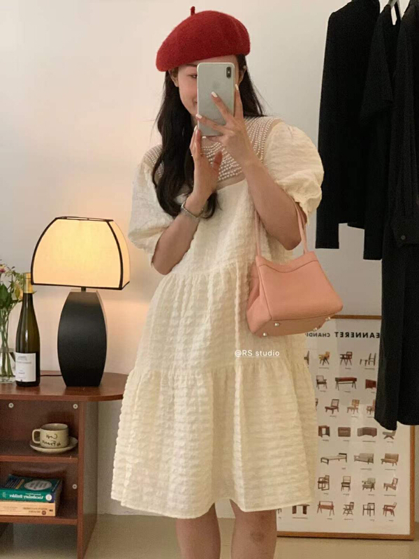 [x.p.g] elegant temperament heavy industry design waist dress 21061\hjy