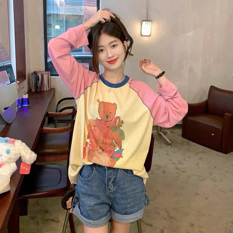 [Yuanxi · elements] multi panel color contrast print sunscreen shirt 1986\\wtt