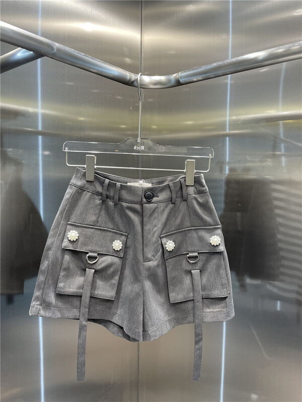 New year in early spring! [rich people] large pocket solid color comfortable casual shorts 0986\pcz