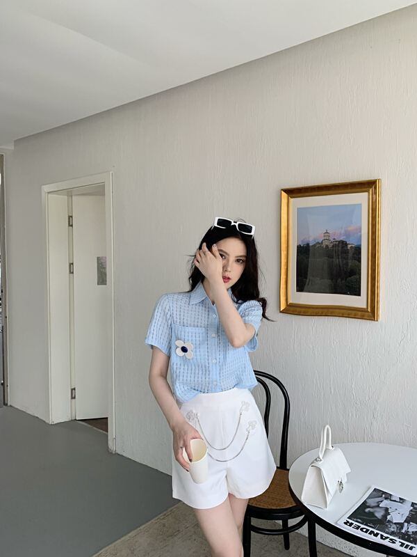 New year in early spring! [rich man] temperament personalized comfortable casual shorts (chain can not be removed) 0908\pcz