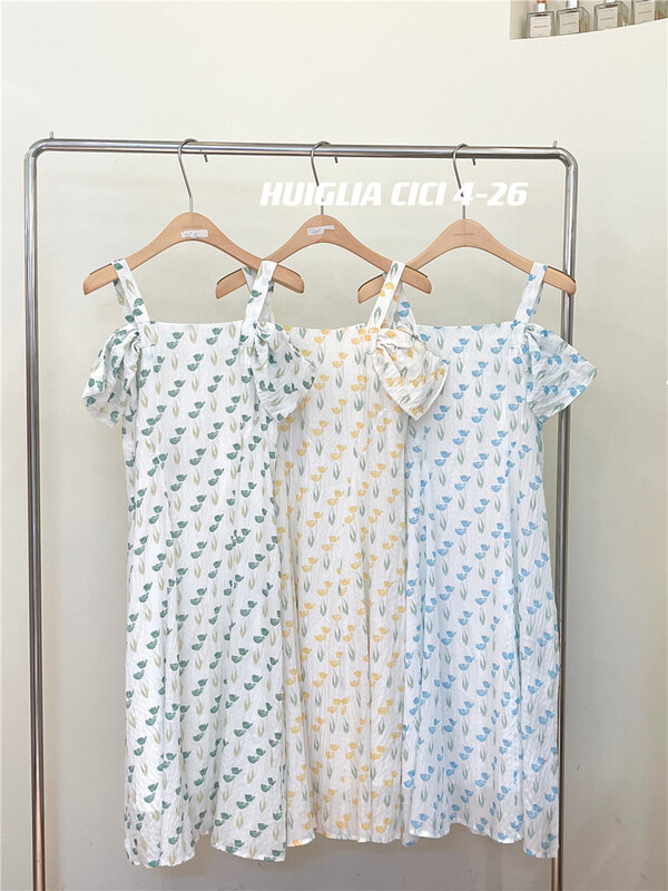 [Cinderella CICI] off shoulder collar sweet Decor dress 8068\zjy