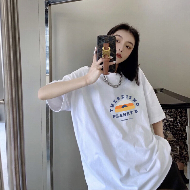 [j.2] loose, simple and versatile short sleeve T-shirt b220\lsw